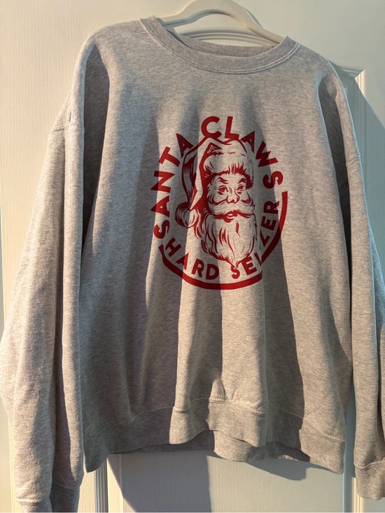Gildan Tops - Santa Claws Gray Crewneck Sweatshirt